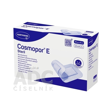 COSMOPOR Rýchloobväz E sterilný 10 x 6 cm 25 kusov