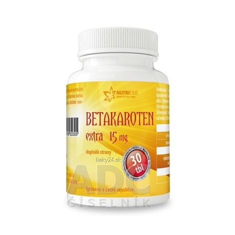 NUTRICIUS Betakarotén EXTRA 15 mg