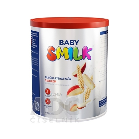 BABYSMILK  mliečno - ryžová kaša s kúskami jabĺk