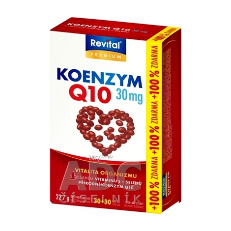 Revital KOENZÝM Q10 30 mg + VITAMÍN E + SELÉN