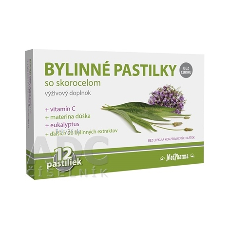 MedPharma BYLINNÉ PASTILKY Bez cukru