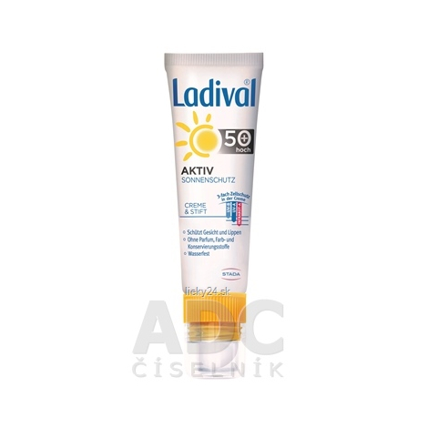 Ladival AKTIV na tvár a pery SPF 50+ (2 v 1)