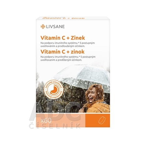 LIVSANE Vitamín C + Zinok