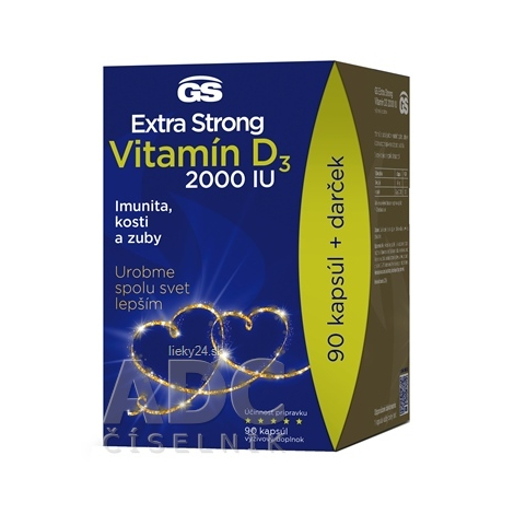 GS Extra Strong Vitamín D3 2000 IU darček 2022