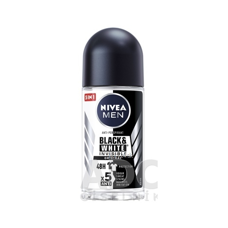 Obrázok NIVEA Men Invisible Black&White Anti-perspirant Roll-on Roll-on 50ml