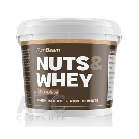 GymBeam Proteínové arašidové maslo Nuts & Whey