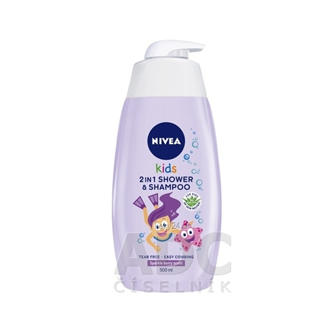 NIVEA Kids 2in1 Detský sprchový gél Girl