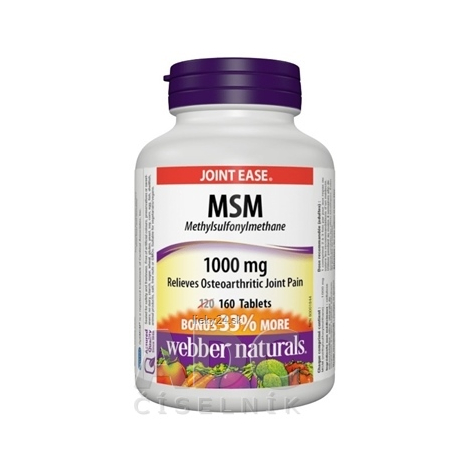 E-shop Webber Naturals MSM 1000 mg BONUS