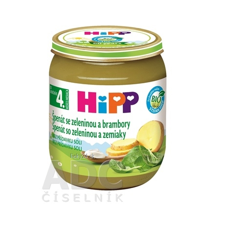 HiPP Príkrm BIO Špenát so zeleninou a zemiakmi