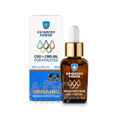 SwissCBDpower CBD 20% + CBG 5% OIL for Athletes