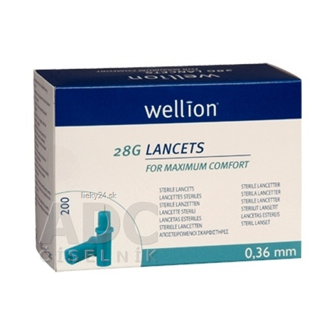 Wellion LANCETS 28G - Lanceta sterilná