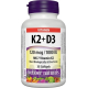 Webber Naturals Vitamín K2+D3 120 mcg/1000 IU