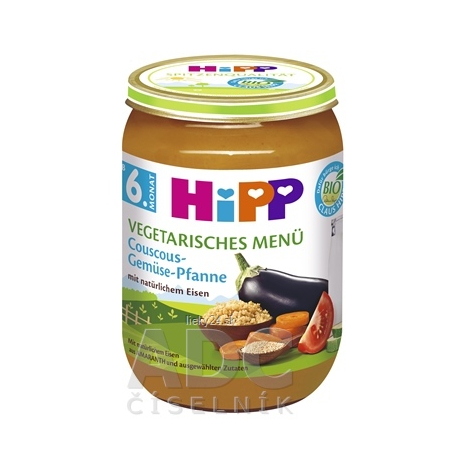 HiPP Príkrm BIO Vegetariánske menu Kuskus