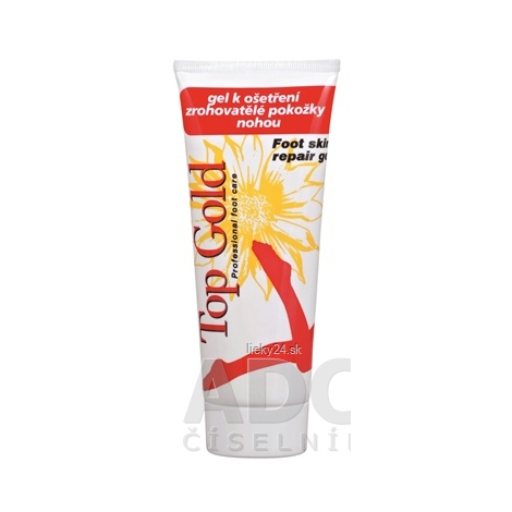 TOP GOLD Gél na ošetrenie zrohovatenej pokožky nôh