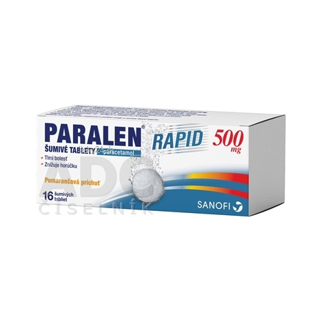 E-shop PARALEN RAPID 500 mg Pomarančová príchuť
