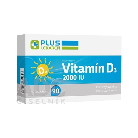 PLUS LEKÁREŇ Vitamín D3 2000 I.U.