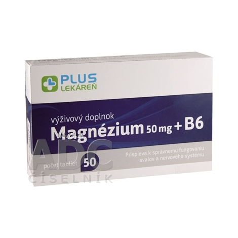 PLUS LEKÁREŇ Magnézium 50 mg + B6