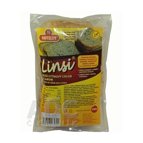 LINSI - bezgluténový chlieb s ľanom
