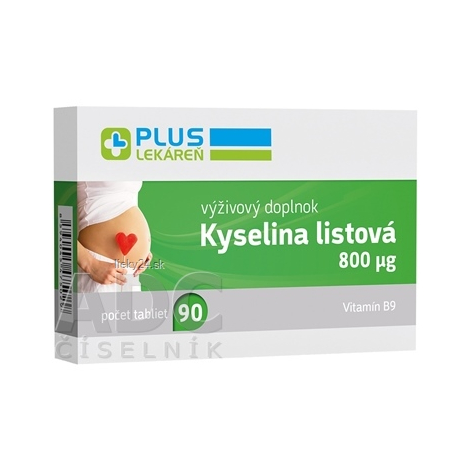 PLUS LEKÁREŇ Kyselina listová 800 μg