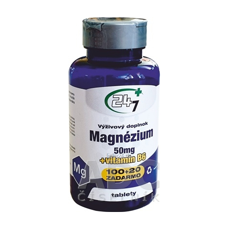 24/7 Plus Magnézium 50 mg + vitamín B6