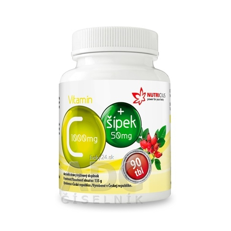 NUTRICIUS Vitamín C 1000 mg + šípka 50 mg