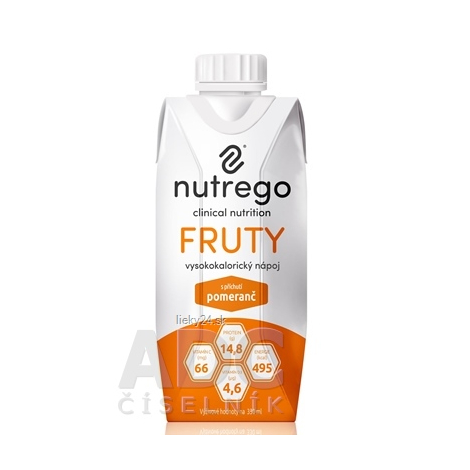 E-shop Nutrego FRUTY s príchuťou pomaranč