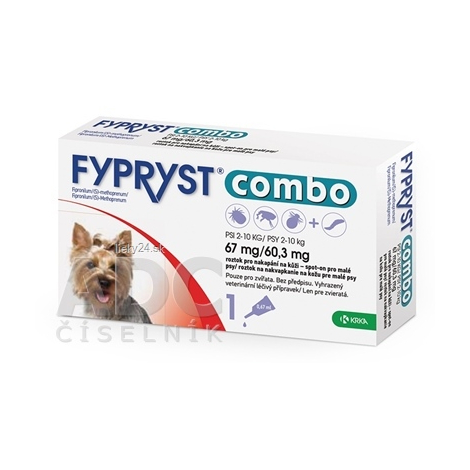 FYPRYST combo 67 mg/60,3 mg PSY 2-10 KG 1x0,67ml