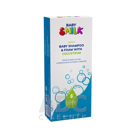 BABYSMILK SHAMPOO AND BATH FOAM WITH COLOSTRUM