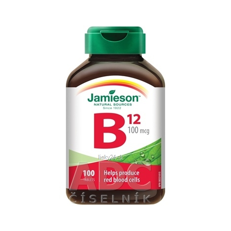 JAMIESON VITAMÍN B12 METYLKOBALAMÍN 100 µg