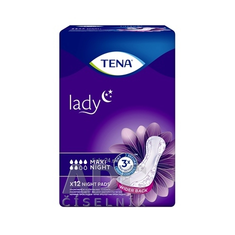 E-shop TENA Lady Maxi Night inkontinenčné vložky pre ženy 12 ks