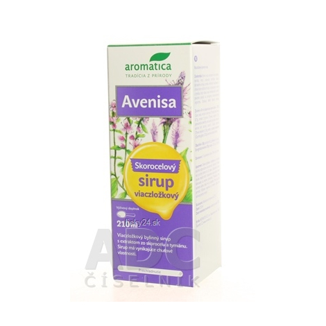 aromatica AVENISA Skorocelový sirup viaczložkový