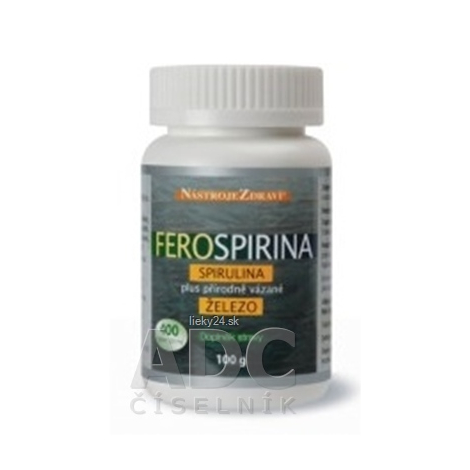 FeroSpirina Spirulina Plus prírodne viazané železo