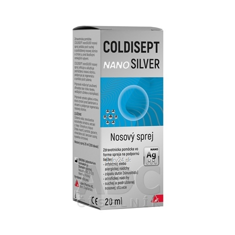 COLDISEPT nanoSILVER nosový sprej 20 ml