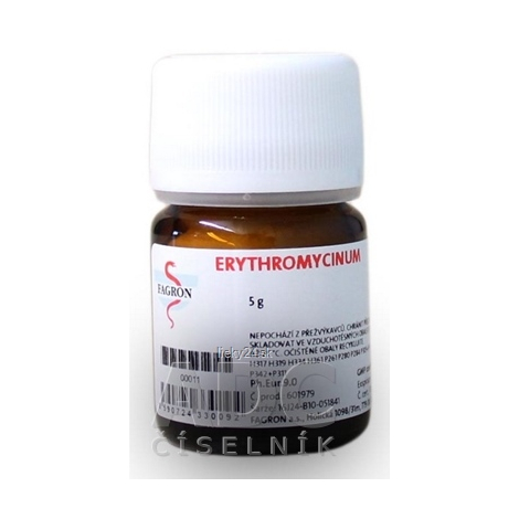 Obrázok Erythromycinum - FAGRON v liekovke 1x5 g