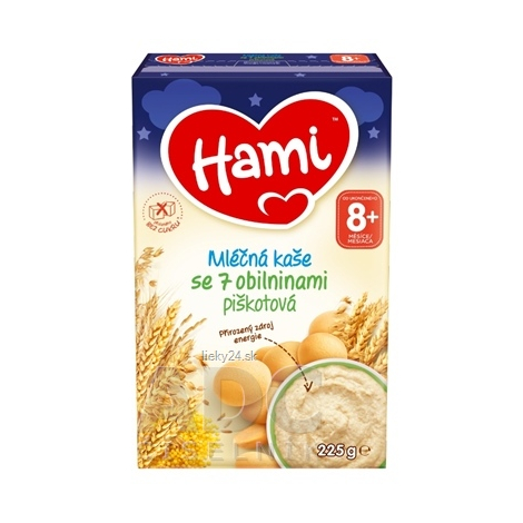 Hami mliečna kaša so 7 obilninami piškótová