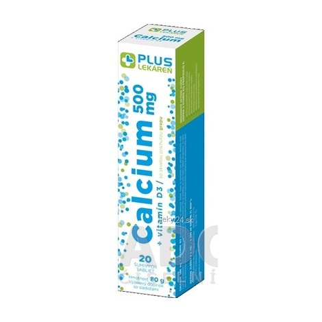 PLUS LEKÁREŇ Calcium 500 mg + vitamín D3