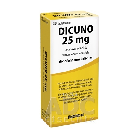 E-shop DICUNO 25 mg filmom obalené tablety