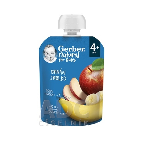 E-shop Gerber Natural Kapsička Banán a jablko