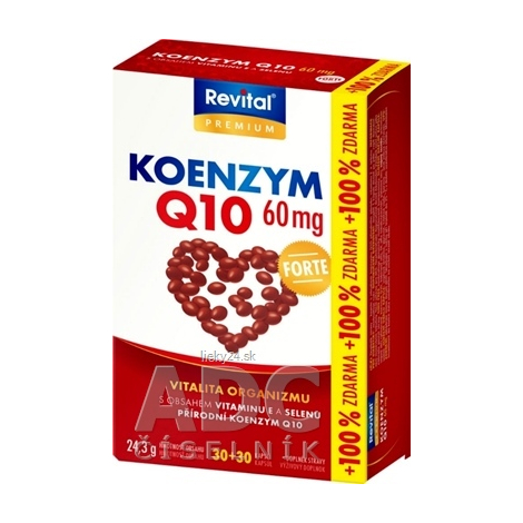 Revital KOENZÝM Q10 60 mg+VITAMÍN E+SELÉN FORTE