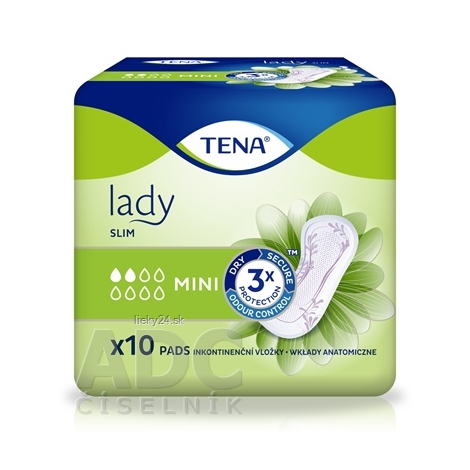 E-shop TENA Lady Slim Mini inkontinenčné vložky pre ženy 10 ks