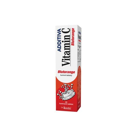 Additiva Vitamin C Blutorange šumivé tablety 20 tbl