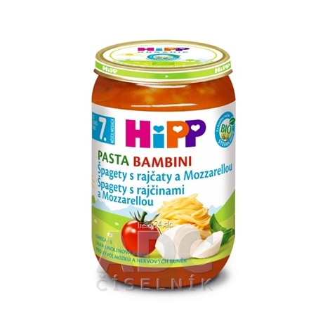 E-shop HiPP Príkrm Špagety s rajčinami a mozzarellou