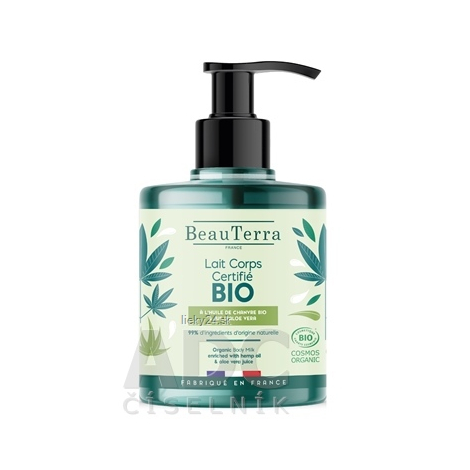 BeauTerra TELOVÉ MLIEKO BIO Aloe Vera a konope