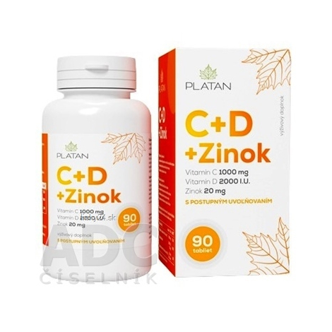 E-shop PLATAN Vitamín C + D + Zinok