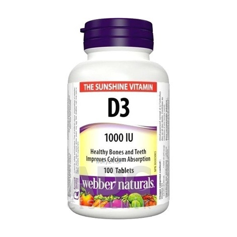 Webber Naturals Vitamín D3 1000 IU