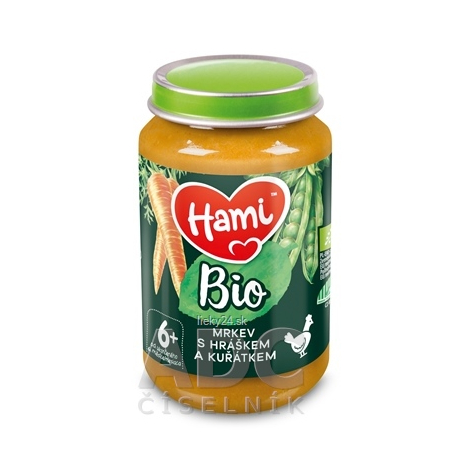 Hami príkrm BIO Mrkva s hráškom a kuraťom