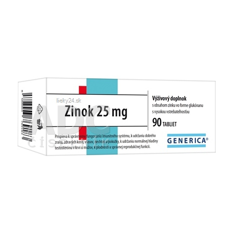 E-shop GENERICA Zinok 25 mg