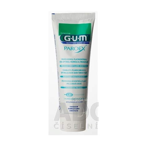 GUM zubná pasta PAROEX (CHX 0,06%)