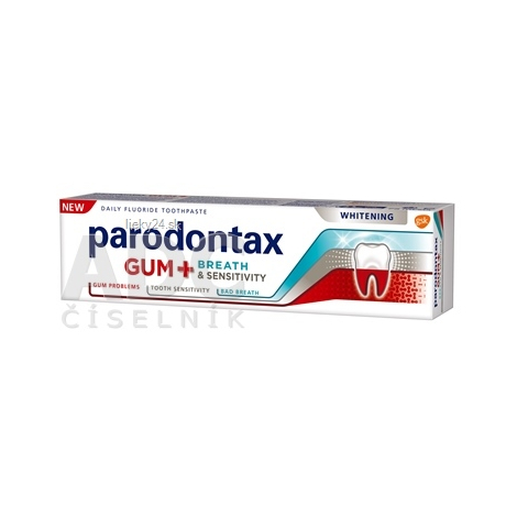 Parodontax ĎASNÁ + DYCH & CITLIVÉ ZUBY WHITENING