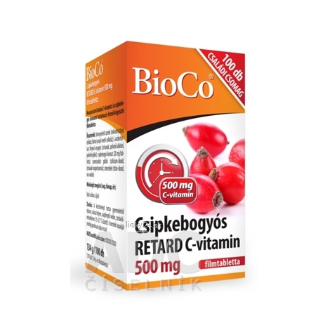 BioCo Vitamín C RETARD 500 mg s plodom šípky